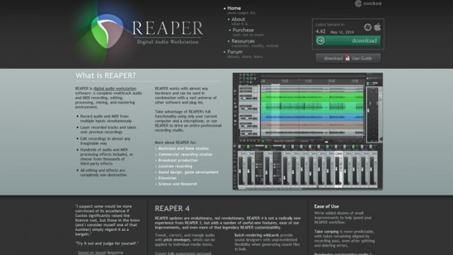 Reaper: Full Featured DAW